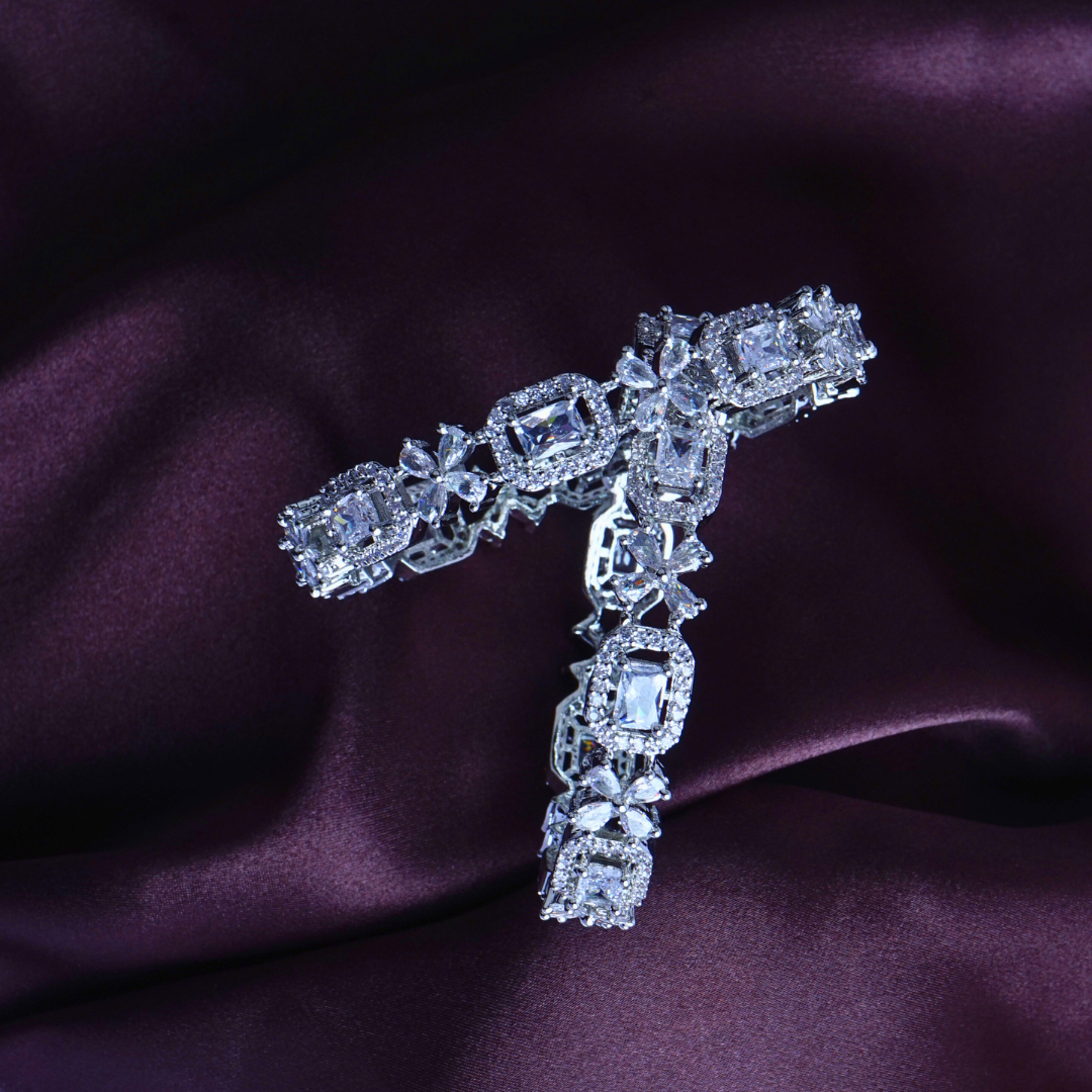 Endless Sparkle American Diamond Bangles Set of 2