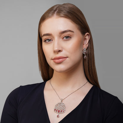 Crimson Serenity Heritage Necklace Styled Look | Indian Jewellery | Saajo