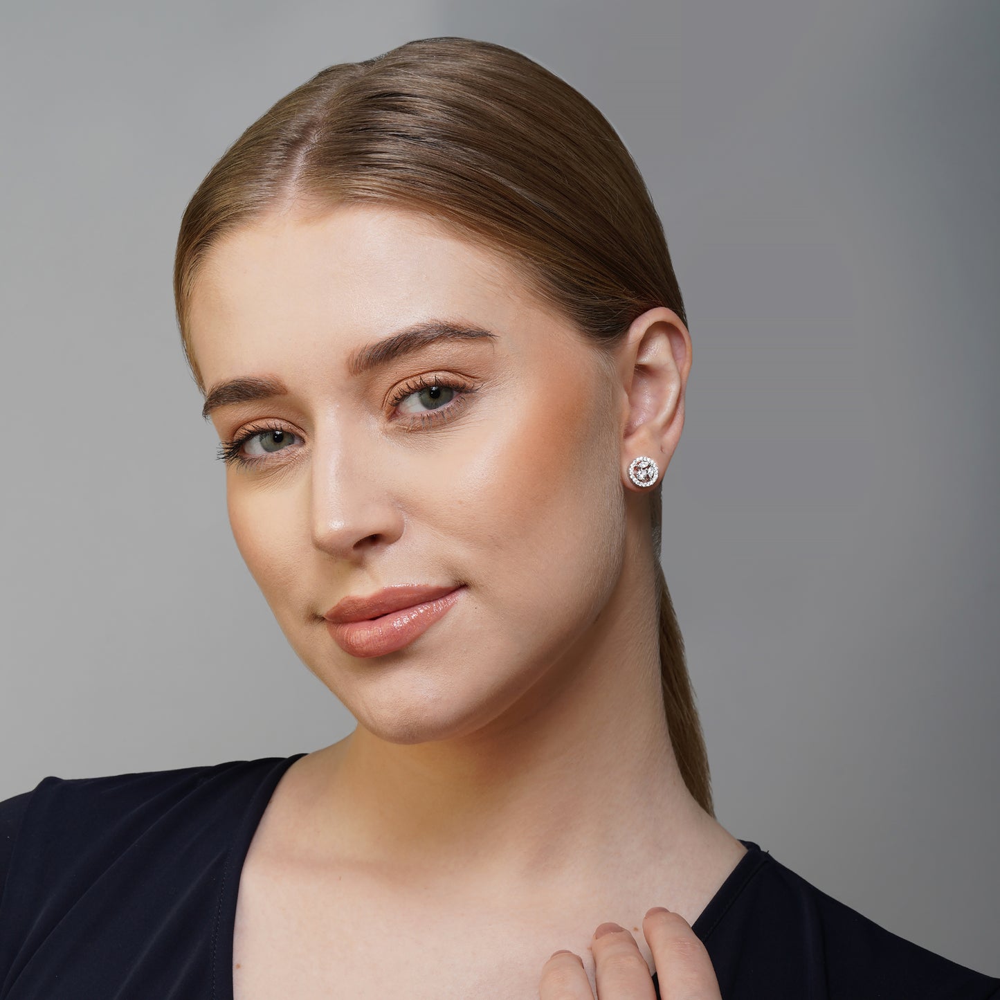 Ethereal Elegance White CZ Diamond Circlet Earrings Styled Look | Indian Jewellery | Saajo