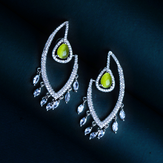 Mystical Hoots Lemon Earrings | Premium Indian Jewellery | Saajo