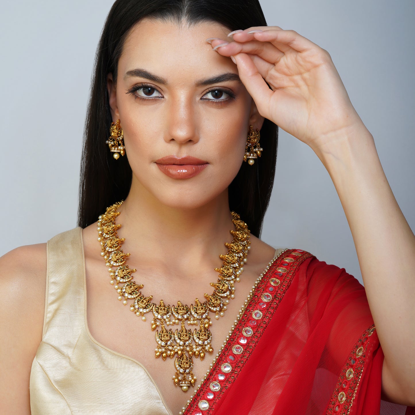 Ethereal Laxmi Radiance Divine Necklace Set Styled Look | Indian Jewellery | Saajo