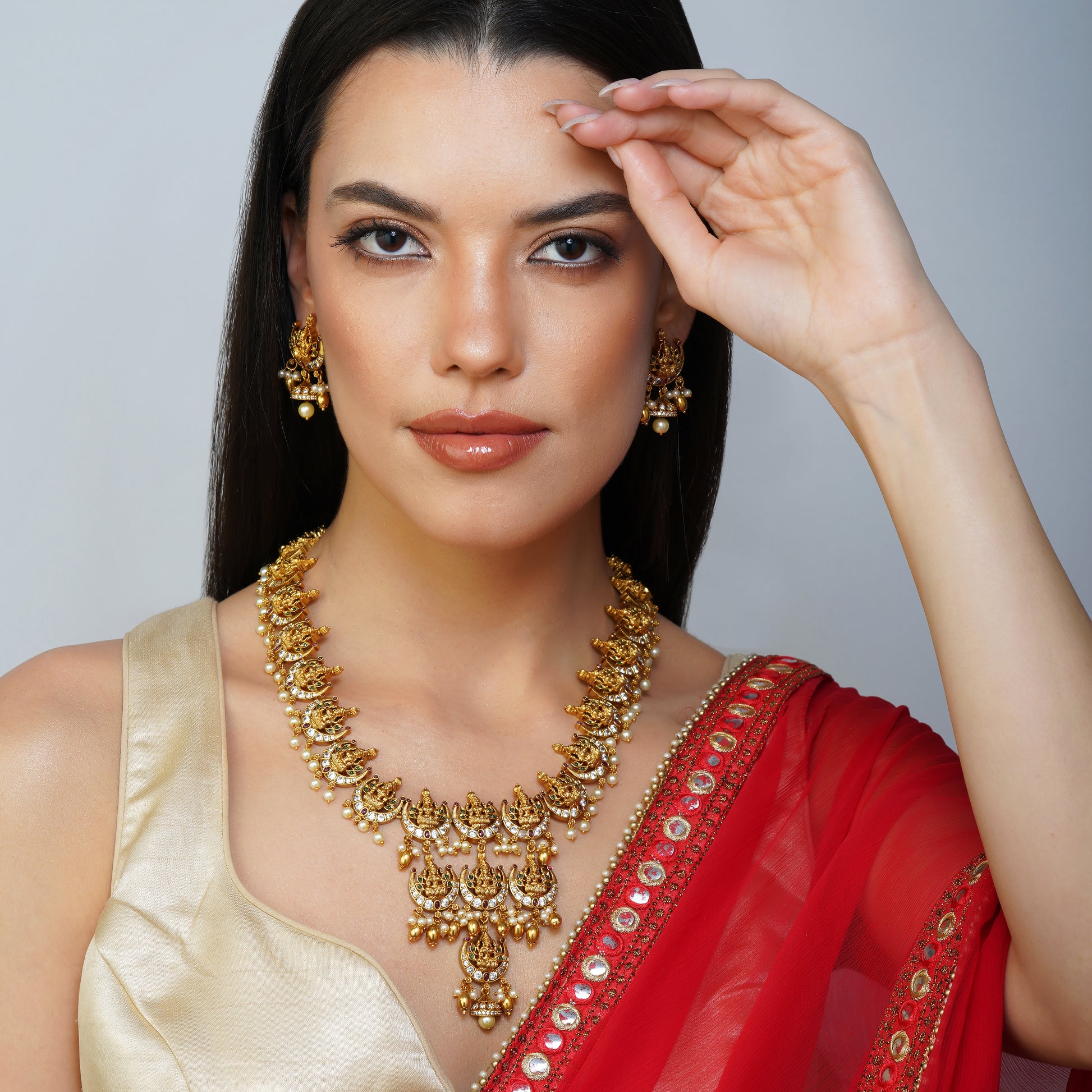 Ethereal Laxmi Radiance Divine Necklace Set Styled Look | Indian Jewellery | Saajo
