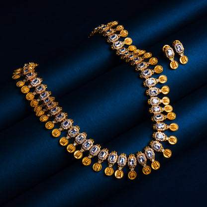 Whispers of Mantras Kundan Necklace Set I AD I CZ Styled Look | Indian Jewellery | Saajo