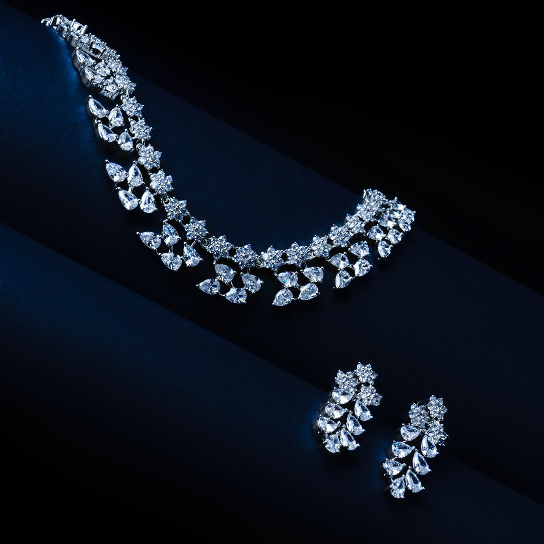 Sweet Serenity Choker Necklace Set Detail Shot | Traditional Jewellery | Saajo