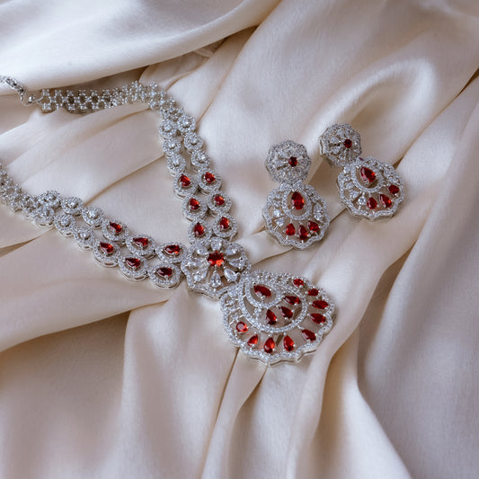 Twinkling Petals Necklace Set | Premium Indian Jewellery | Saajo