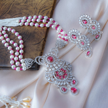 Endless Kisses of Love Victorian Necklace Set Styled Look | Indian Jewellery | Saajo