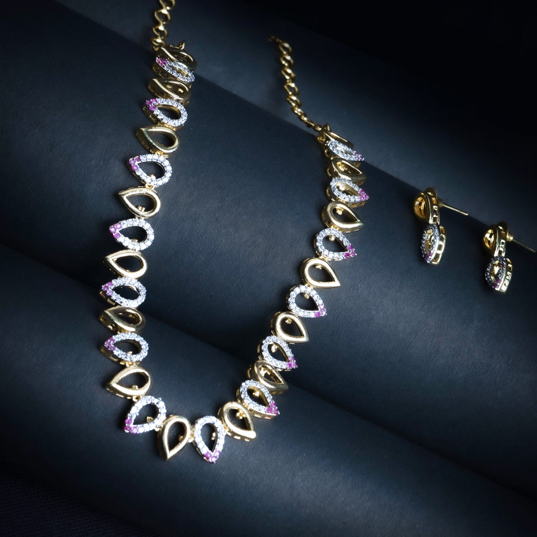 Debonair Shimmers Necklace Set Styled Look | Indian Jewellery | Saajo