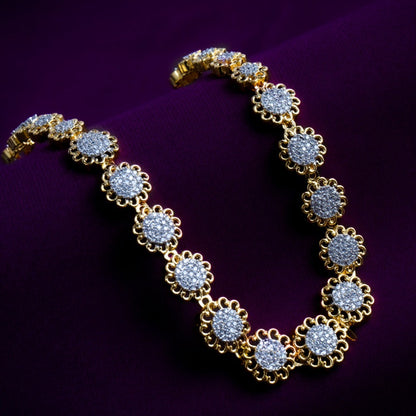 Divine Harmony Gold & Silver Choker Necklace Set Styled Look | Indian Jewellery | Saajo