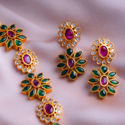 Whimsy of Devi Choker Kundan Necklace Set Styled Look | Indian Jewellery | Saajo