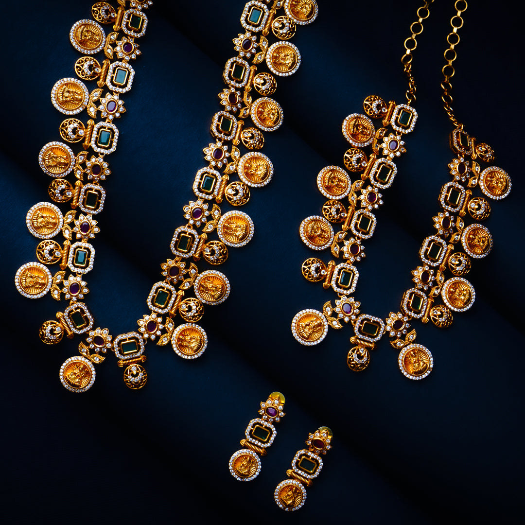 Whispers of Divinity Kundan Necklace Set Styled Look | Indian Jewellery | Saajo