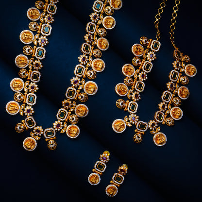 Whispers of Divinity Kundan Necklace Set Styled Look | Indian Jewellery | Saajo