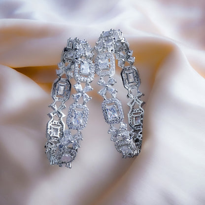 Endless Sparkle American Diamond Bangles Set of 2