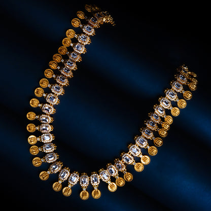 Whispers of Mantras Kundan Necklace Set I AD I CZ Close Up | Indian Jewellery | Saajo